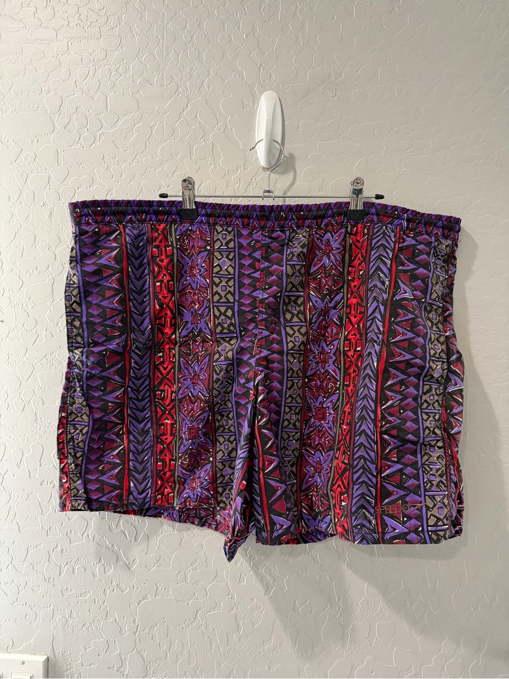 Vintage Speedo Abstract Geometric Tribal Swim Shorts Trunks XL Bin 1